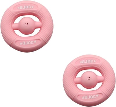 Hand Grip Trainer - Krachtring - Hand Kracht Training - Compact Lichtgewicht - 7.8 x 7.8 cm - Roze