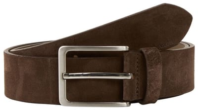 Tom Tailor - TTGEORGE suède riem met vierkante gesp - Maat 80 - brown uni