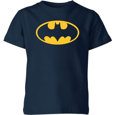 Justice League Batman Logo Kids' T-Shirt - Navy - 98/104 (3-4 jaar)