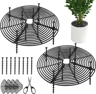 Set van 2 Bloempothoezen 30 cm - Milieuvriendelijke Bescherming voor Planten, Katten en Kinderen - Voorkom Omvallen en Bescherm je Planten Thuis