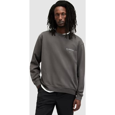 AllSaints Underground Crew Shaded Grey Maat: XL | Sweaters Outlet | Heren | Grijs