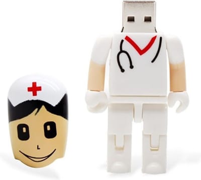 Verpleegster usb stick 128GB 3.0 - verpleeg usb stick, zuster usb stick, nurse usb flash drive, verpleegkunde usb stick,