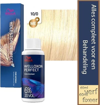 Koleston Perfect ME+ 10/0  met een flesje Welloxon Perfect 20V 6% 60ML (ORIGINAL)