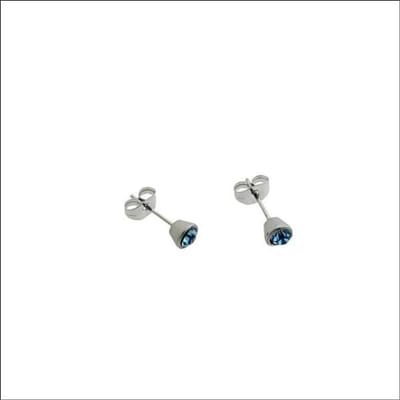 Aramat Jewels | Oorbellen | Lichtblauwe Stalen Oorbellen | | | | | | Kinderen, Volwassenen | Verkleurd niet