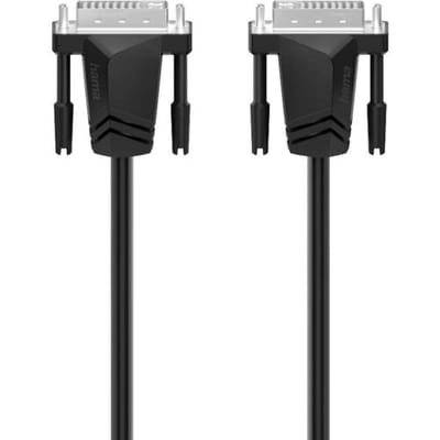 Hama DVI Aansluitkabel DVI-I 24+5-polige stekker, DVI-I 24+5-polige stekker 1.50 m Zwart 00200706 DVI-kabel