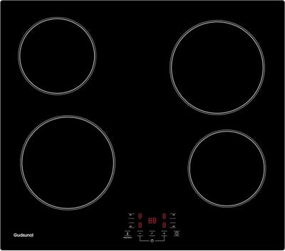 Keramische Kookplaat - 4 Platen - Thuis Koken - 9 Warmtestanden - 60 cm - Zwart