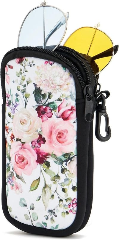 Dubbel Bril Etui met 2 Compartimenten, Reis Organizer voor Zonnebrillen en Correctiebrillen, Lichtgewicht en Duurzaam Brillen Etui voor Dames en Heren