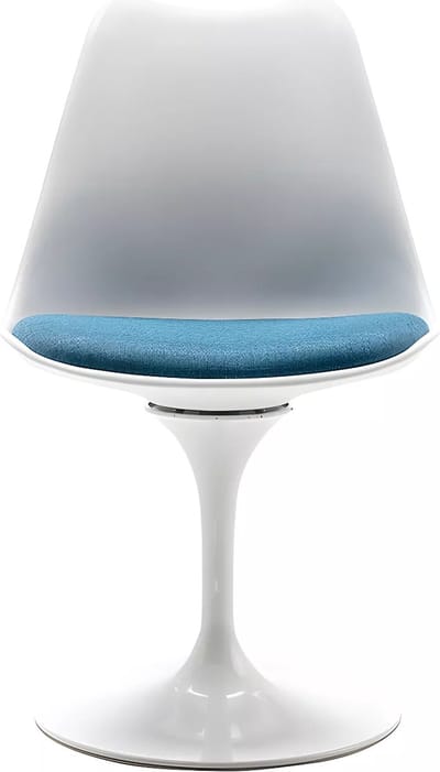 Vente-unique Stoel - Polypropyleen en metaal - Blauw en wit - XAFY
