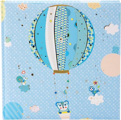 GOLDBUCH GOL-24451 TURNOWSKY babyalbum BEAR BALLOON blauw als Fotoboek, 25x25 cm