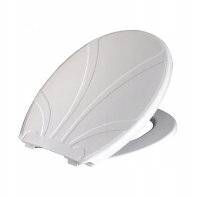 Bisk Lotos 80102 Toiletzitting - Duurzaam Polypropyleen, Wit
