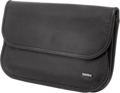 Berba | Soft | Damesportemonnee | 4 pasjes | RFID | Zwart | Leer