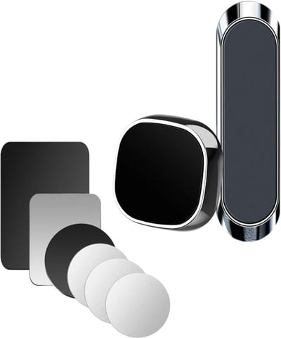 Telefoonhouders Auto Magnetisch - 2x Telefoonhouder Magneet - Magnetic Car Holder incl. 6 Metalen Plaatjes - Auto Accessoires