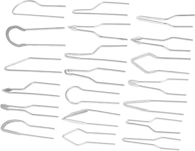 Houtbrandpen Punten - Pyrografie Accessoires - Ambachtelijk Houtbewerking - Set van 20 Stuks - 3.5 cm Lengte - Metaal