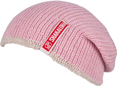 Shakaloha Gebreide Wollen Muts Heren & Dames Beanie Hat van merino wol zonder voering - Bender Beanie MrnRV SmokePink Unisex - One Size Wintermuts