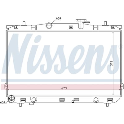 Radiator, motorkoeling NISSENS 67024