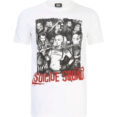 Suicide Squad Harley Quinn and Squad Heren T-Shirt - Zwart - M