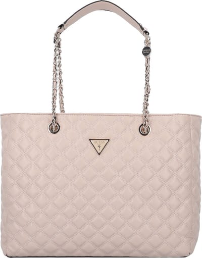 GUESS Schoudertas Giully Tote Light Beige Zalmroze