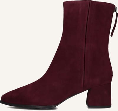 Unisa Lucas Enkellaarsjes - Enkelboots met rits - Dames - Rood - Maat 36