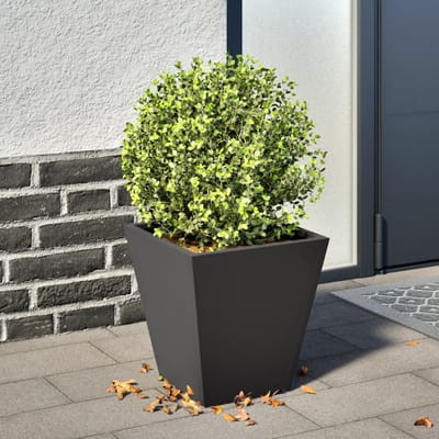 vidaXL - Plantenbak - 30x30x30 - cm - staal - zwart