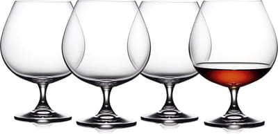 Lyngby Glas Juvel cognacglazen - 690 ml - set van 4 - glazen voor cognac, rhum en likeur, vaatwasserbestendig