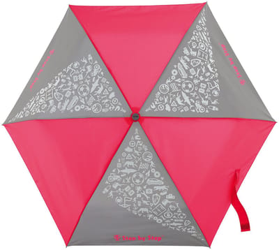 Step by Step Kinder zakparaplu 22.5 cm - 100cm Diameter - neon pink