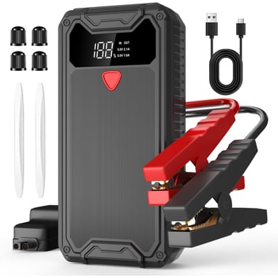 Démarreur de voiture Booster Power Bank Chargeur de batterie Eigotrav PD-J330 12V 6000A 10000mAh