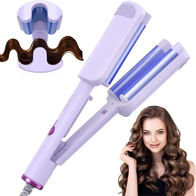 REN® Wafeltang - Wafeltang Haar - Wafeltang Babyliss - 160 ° C-220 °C - anti-brandwonden ontwerp - Lila - 30cm x 6cm x 6cm