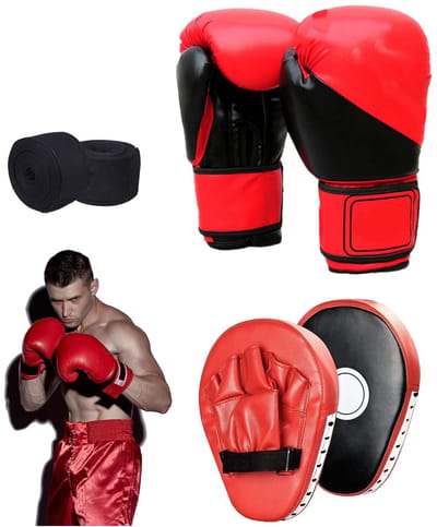 Unyqoos® Complete bokstrainingsset voor kinderen met handschoenen en pads