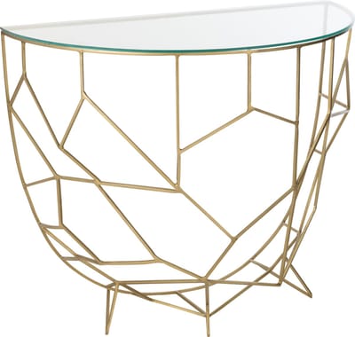J-Line console Moza - metaal/glas - goud