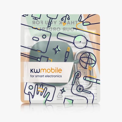 kwmobile cover voor oordopjes case - geschikt voor Huawei FreeClip 2 - Trendy beschermhoes draadloze oordopjes in donkergroen