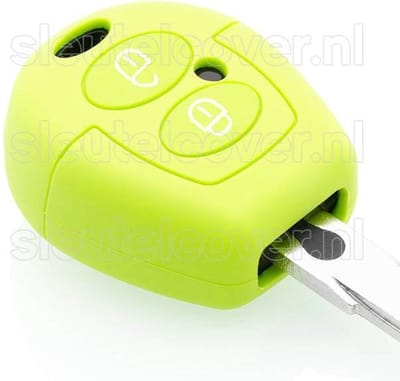 Autosleutel Hoesje geschikt voor Seat - SleutelCover - Silicone Autosleutel Cover - Sleutelhoesje Lime groen