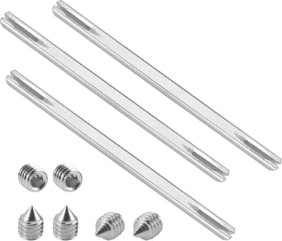 Vierkante Stift - Bevestigingspen - Deurklinken Bevestigen - Verzinkt Staal - 8x150mm - Zilver