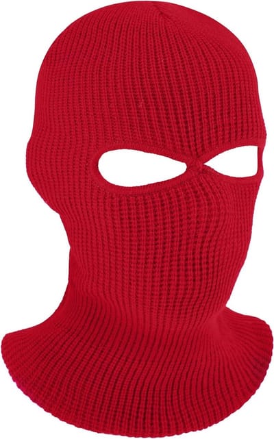 Kinderen Gebreide Balaclava met 2 Openingen - Winter Ski Masker voor Volledige Gezichtsbedekking, Warm en Comfortabel