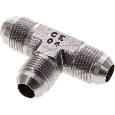 JIC T-koppeling UNF 3/4''-16 Buitendraad RVS 275 bar (3863.75psi)