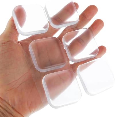 Deurstopper Set - Muur Bumper - Muren Beschermen - Zelfklevend Siliconen - 6 Stuks - Transparant