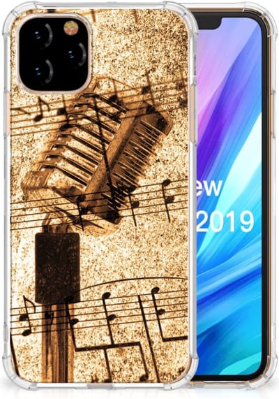 Apple iPhone 11 Pro Anti-shock Hoesje met foto Bladmuziek