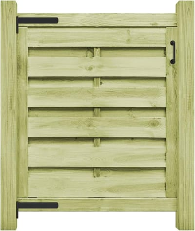 Tuinpoort - Tuinhek 100x100 cm - Geïmpregneerd Grenenhout - Massief Hout - Weerbestendig & Rotbestendig - Rustieke Tuinafscheiding