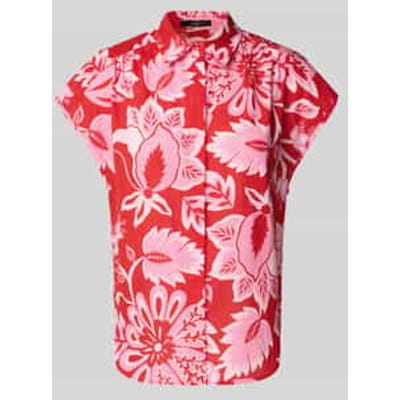 Regular fit overhemdblouse met kapmouwen