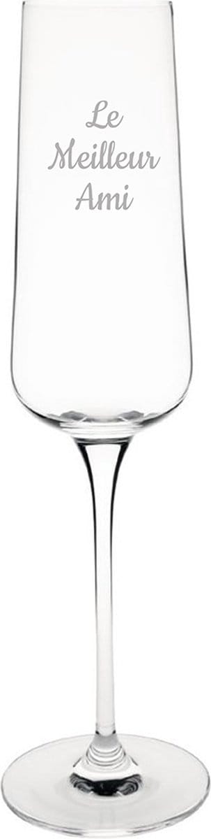 Champagneglas gegraveerd - 27cl - Le Meilleur Ami