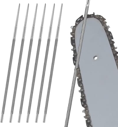 Ronde Vijlen Set 6 Stuks voor Kettingzaagkettingen Slijpen 4mm - Geschikt voor 1/4" & 3/8"
