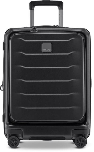 STRATIC Phoenix ML - handbagage koffer - 55 cm - voorvak - Black