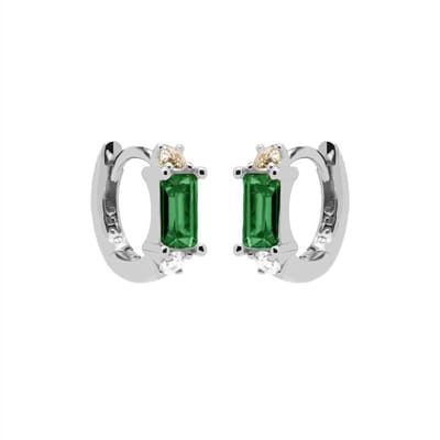 Karma Oorringen zirkonia square Zilver