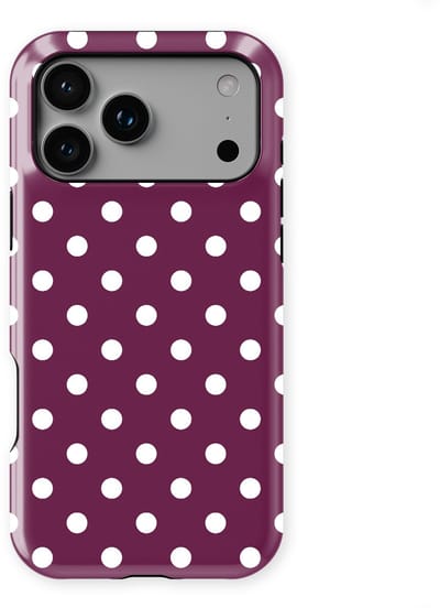 Polka Dots Hoesje geschikt voor iPhone 17 Pro | Geschikt Voor Mag | Stippen Design Backcover geschikt voor iPhone 17 Pro Purple Pop