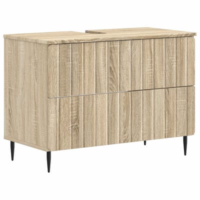 vidaXL - Wastafel - kabinet - voor - de - badkamer - ZWOLLE - Sonoma - Eiken