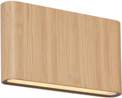 QAZQA batt - Scandinavisch LED Wandlamp Up Down voor buiten - 2 lichts - D 3 cm - Naturel - Buitenverlichting