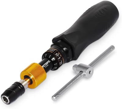 Koppel Schroevendraaier - Momentsleutel - Precisie Werk - Inclusief T-handvat - 5-25 inch-lbs - Aluminium