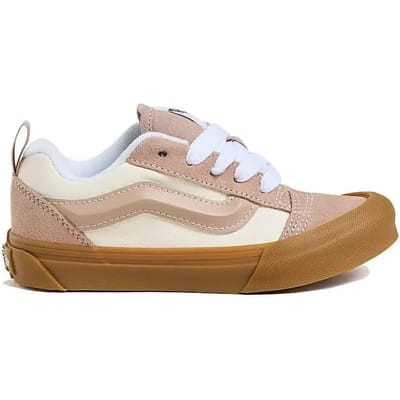 Lage Sneakers Vans Baskets Knu Skool Beige en cuir