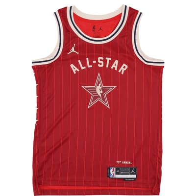 Basketbaltanktop voor heren Nba All Star Game 2024 Dri-fit Swingman Jersey No 34 Giannis Antetokounmpo Team East Team Crimson