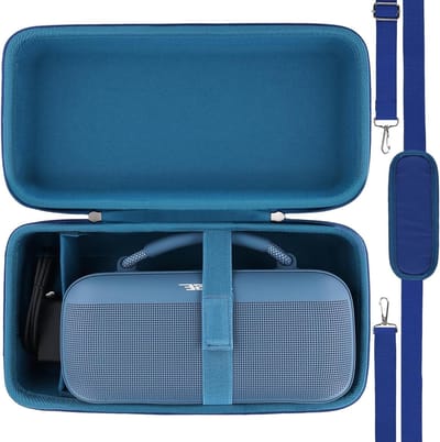 Duurzame Hard Travel Case voor Bluetooth Speaker - Bescherming en Opbergruimte (Blauw)