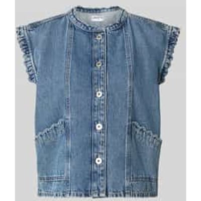 jeansgilet met steekzakken